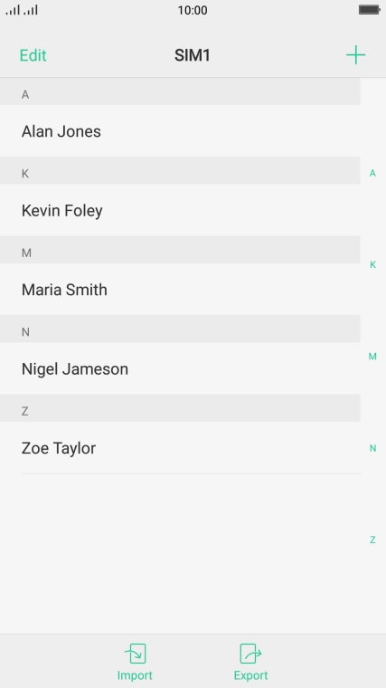 Press the Home key to return to the home screen.