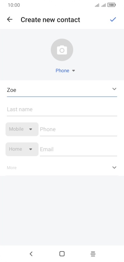 Press Last name and key in the required last name.