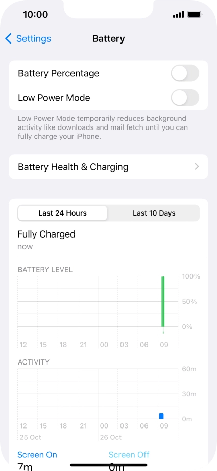 Press Battery Health & Charging.