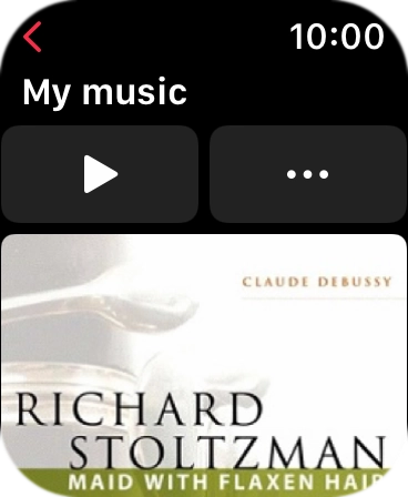Press the play icon to start the playback.