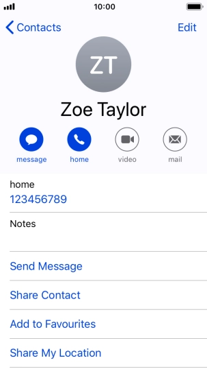 Press the Home key to return to the home screen.