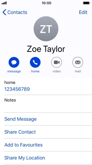 Press the Home key to return to the home screen.