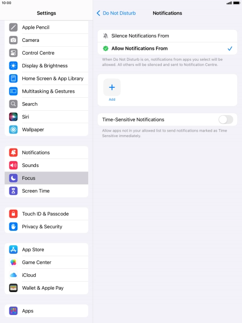 Press the indicator next to Press the indicator next to