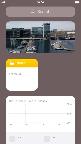 Press and hold the required Widget Stack.