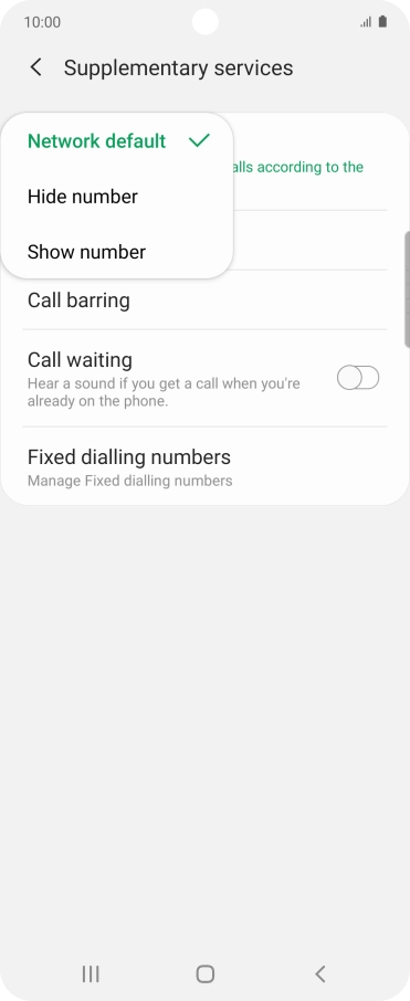 Press Show number to turn on caller identification. Press Show number to turn on caller identification.