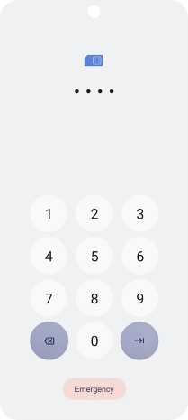 If you're asked to key in your PIN, do so and press arrow right.