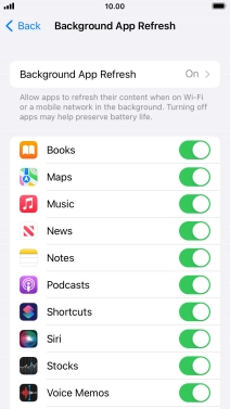 Press Background App Refresh.