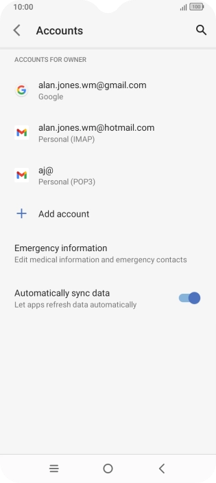 Press the indicator next to Press the indicator next to