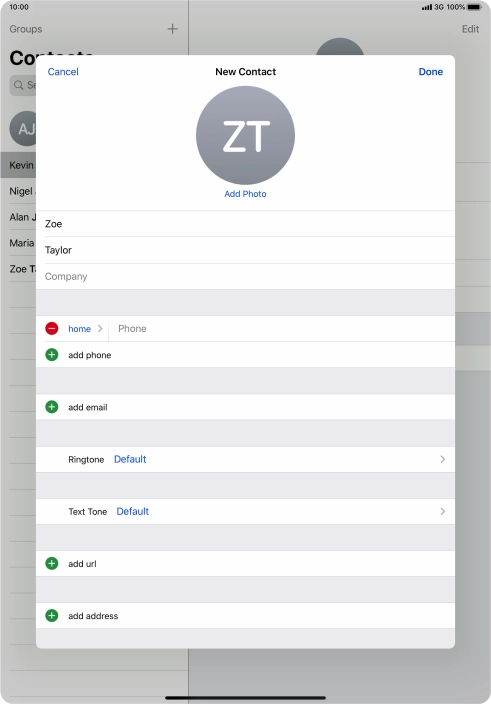 Press Phone and key in the required phone number.