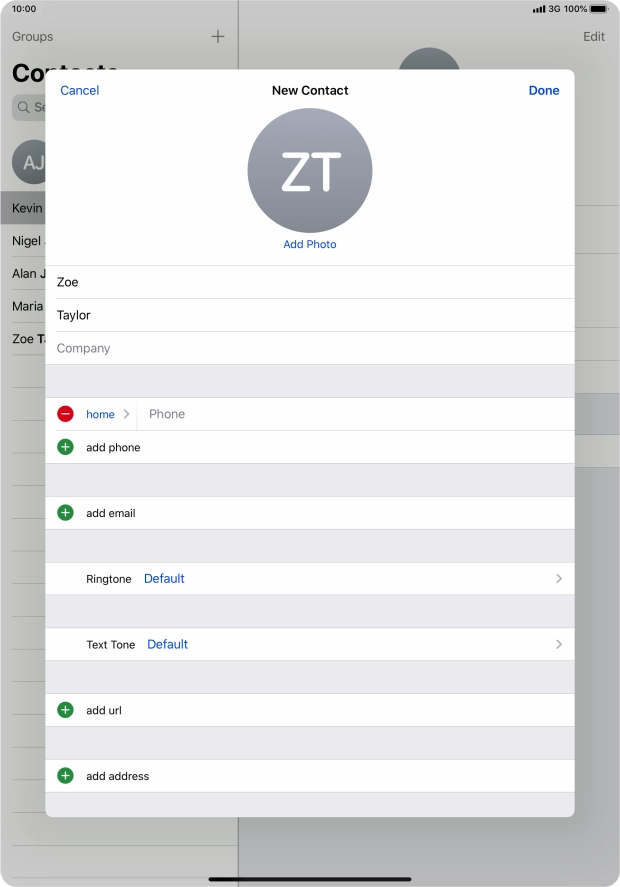 Press Phone and key in the required phone number.