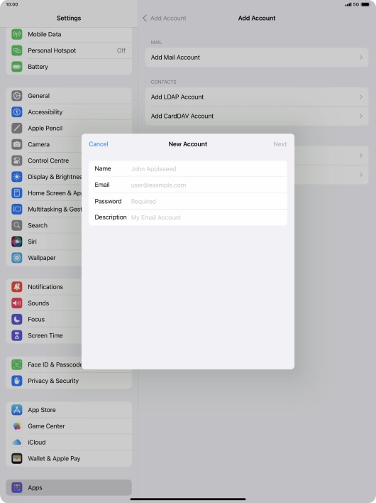 Press Name and key in the required sender name. Press Name and key in the required sender name.
