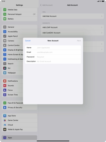 Press Name and key in the required sender name. Press Name and key in the required sender name.