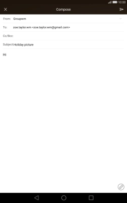 Press the attachment icon.