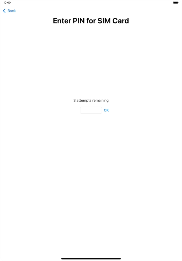 If your SIM is locked, key in your PIN and press OK.