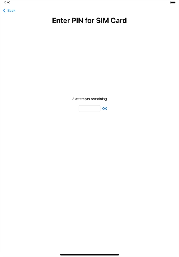 If your SIM is locked, key in your PIN and press OK.