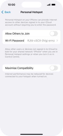 Press Wi-Fi Password and key in the required password. Press Wi-Fi Password and key in the required password.
