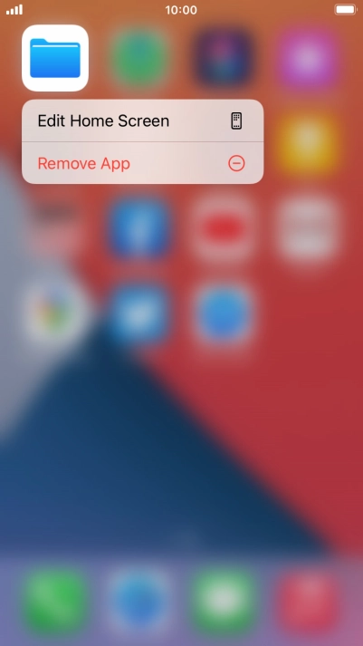 Press Remove App.