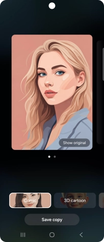 Press Save copy to save the generated photo suggestion.