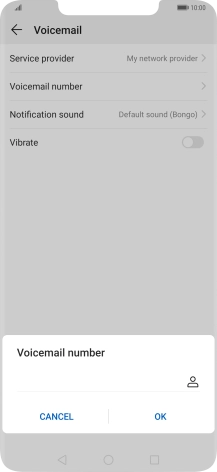 Key in +61414121121 and press OK.