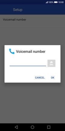Key in +61414121121 and press OK.