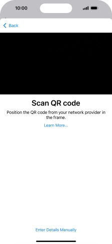 Place the QR code you've received inside the phone camera frame to scan the code.