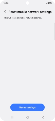 Press Reset settings.