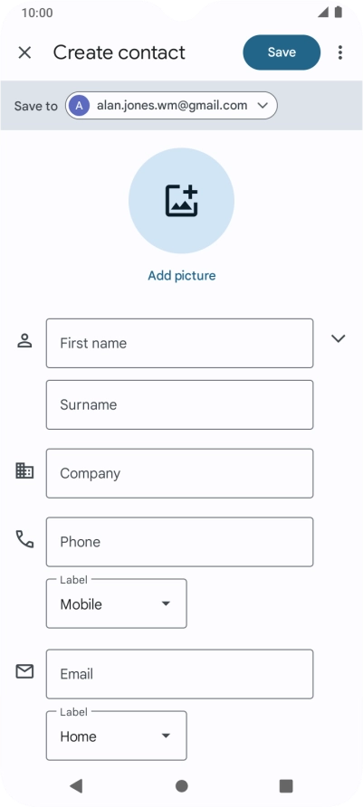 Press the drop down list next to 