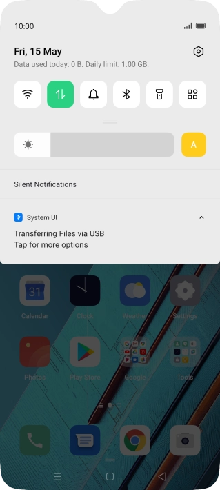 Press Tap for more options.