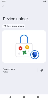 Press Screen lock and key in the current phone lock code.