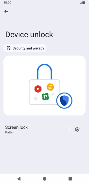 Press Screen lock and key in the current phone lock code.