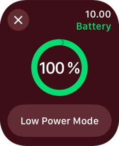 Press Low Power Mode.