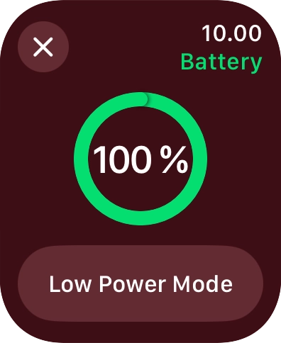 Press Low Power Mode.