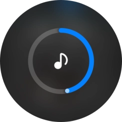 Slide the circle to select the required volume.