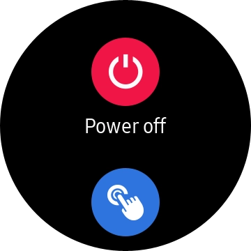 Press Power off. Press Power off.