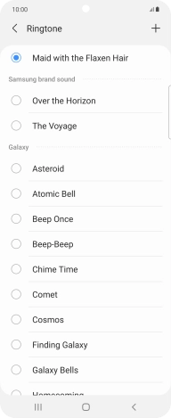 Press the Home key to return to the home screen.