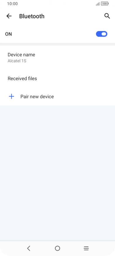 Press Pair new device.