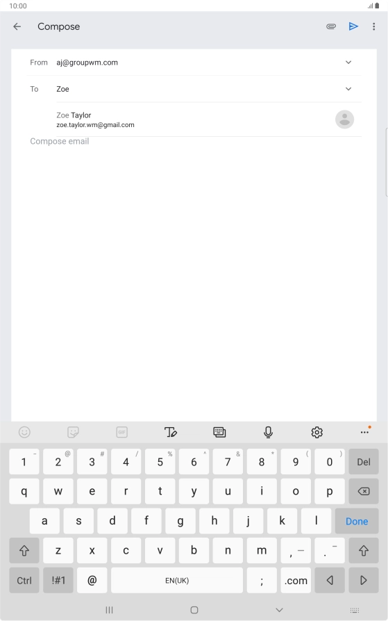 Press the required contact.