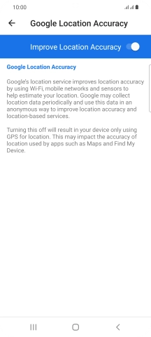 If you press the indicator next to 