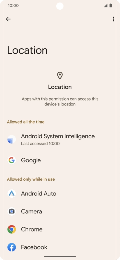 Press the required app.