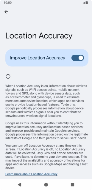 If you press the indicator next to 