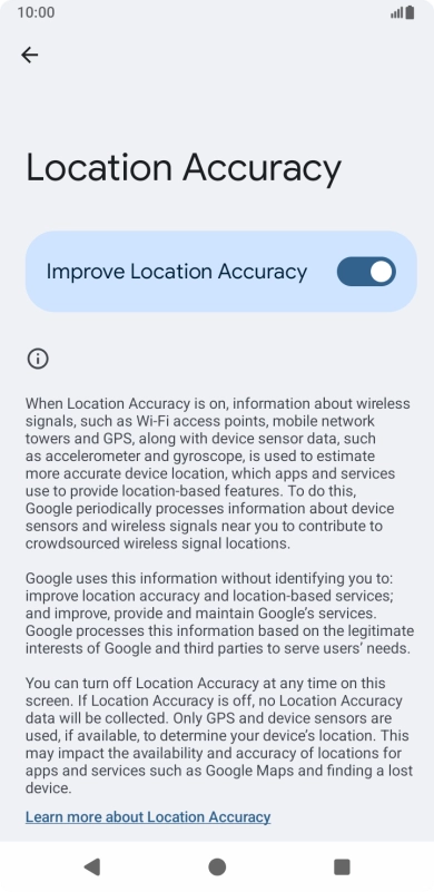 If you press the indicator next to 