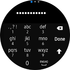 Key in the password for the Wi-Fi network and press Done. Key in the password for the Wi-Fi network and press Done.