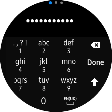 Key in the password for the Wi-Fi network and press Done. Key in the password for the Wi-Fi network and press Done.