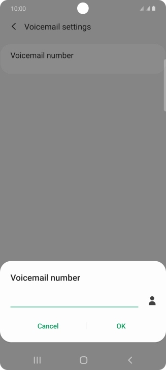 Key in +61414121121 and press OK.