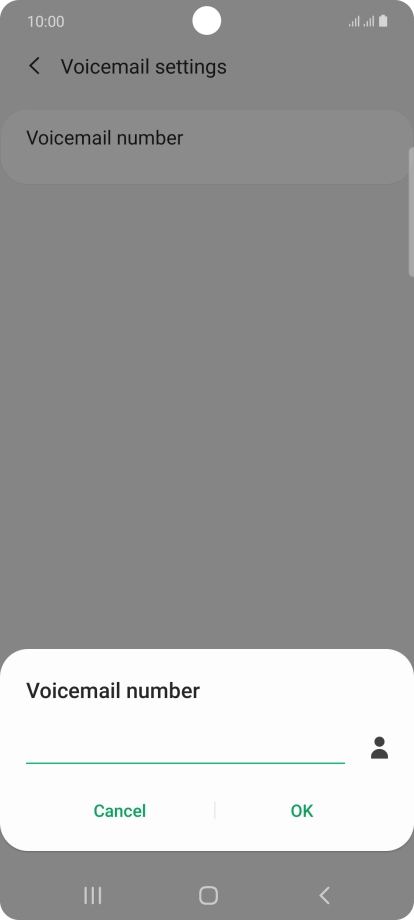 Key in +61414121121 and press OK.