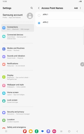 Press the Home key to return to the home screen.