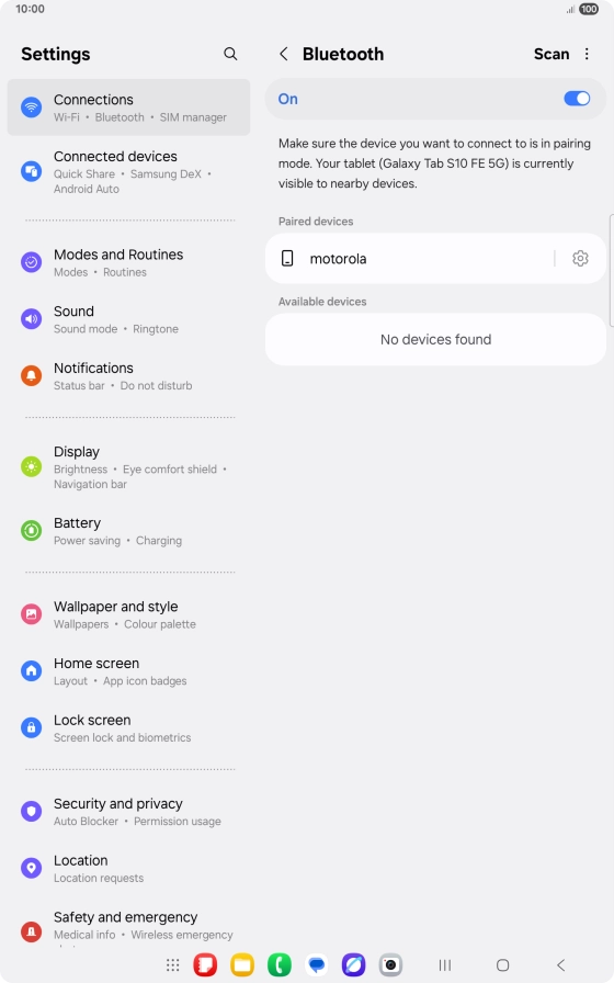 Press the Home key to return to the home screen.