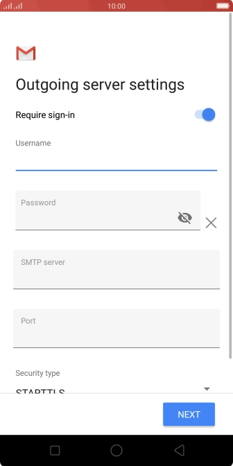 Press the field below 
