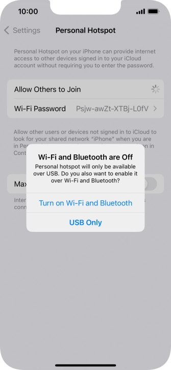 If Wi-Fi is turned off, press Turn on Wi-Fi and Bluetooth.