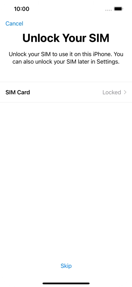 Press SIM Card.